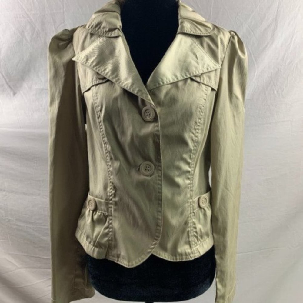 Fall/Spring Olive Colour Crop Jacket